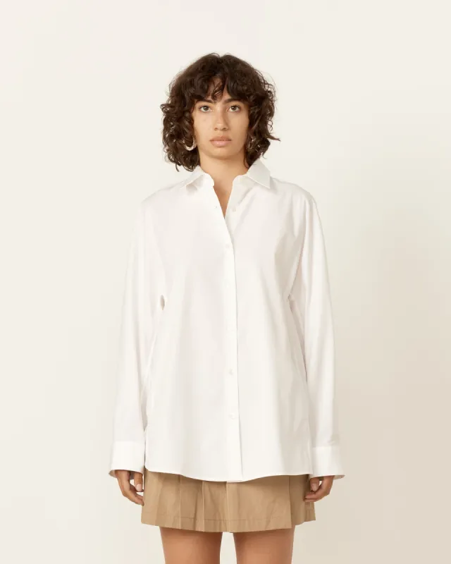 Cocoon Shirt in White sold by Mohawk General Store