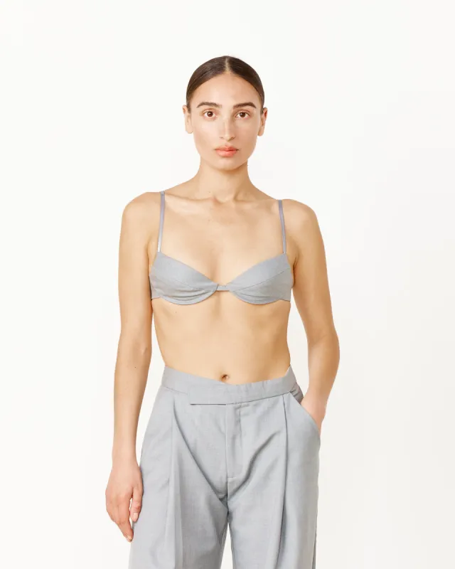 Tailored Bralette in Grey sold by Mohawk General Store