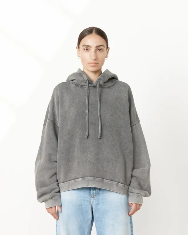 Drawstring Hoodie in Faded Black sold by Mohawk General Store