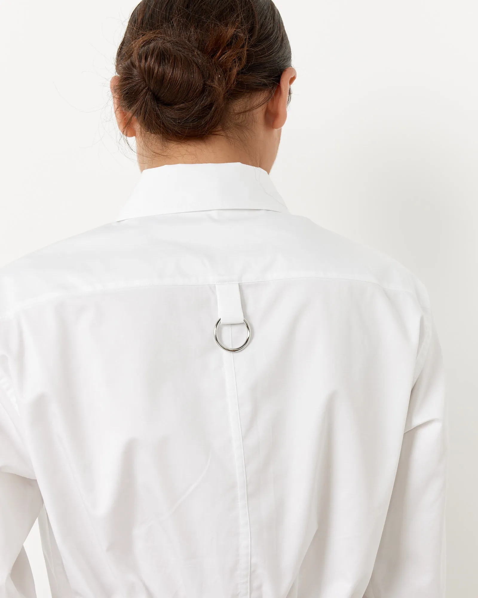 Eco Poplin Cropped Shirt in White sold by Mohawk General Store product image thumbnail 3