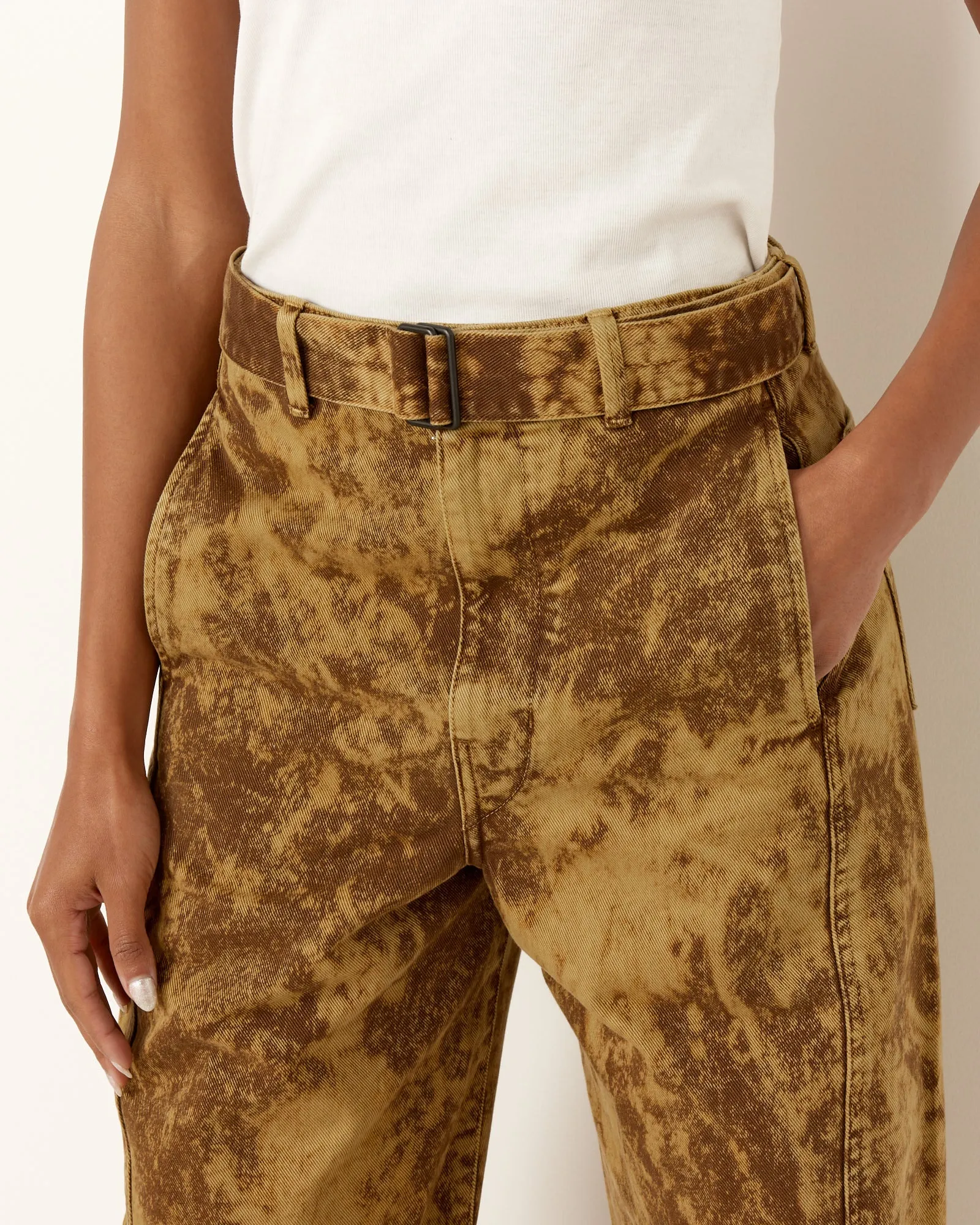 Twisted Belted Pant in Acid Snow Bronze sold by Mohawk General Store product image thumbnail 4