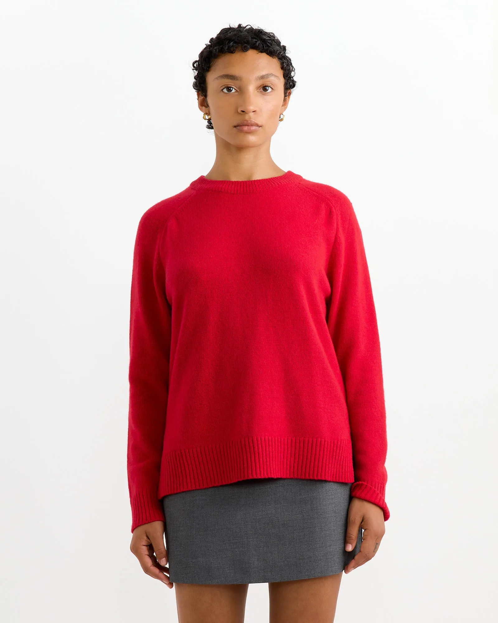 Cashmere Blend Crewneck Red sold by Mohawk General Store