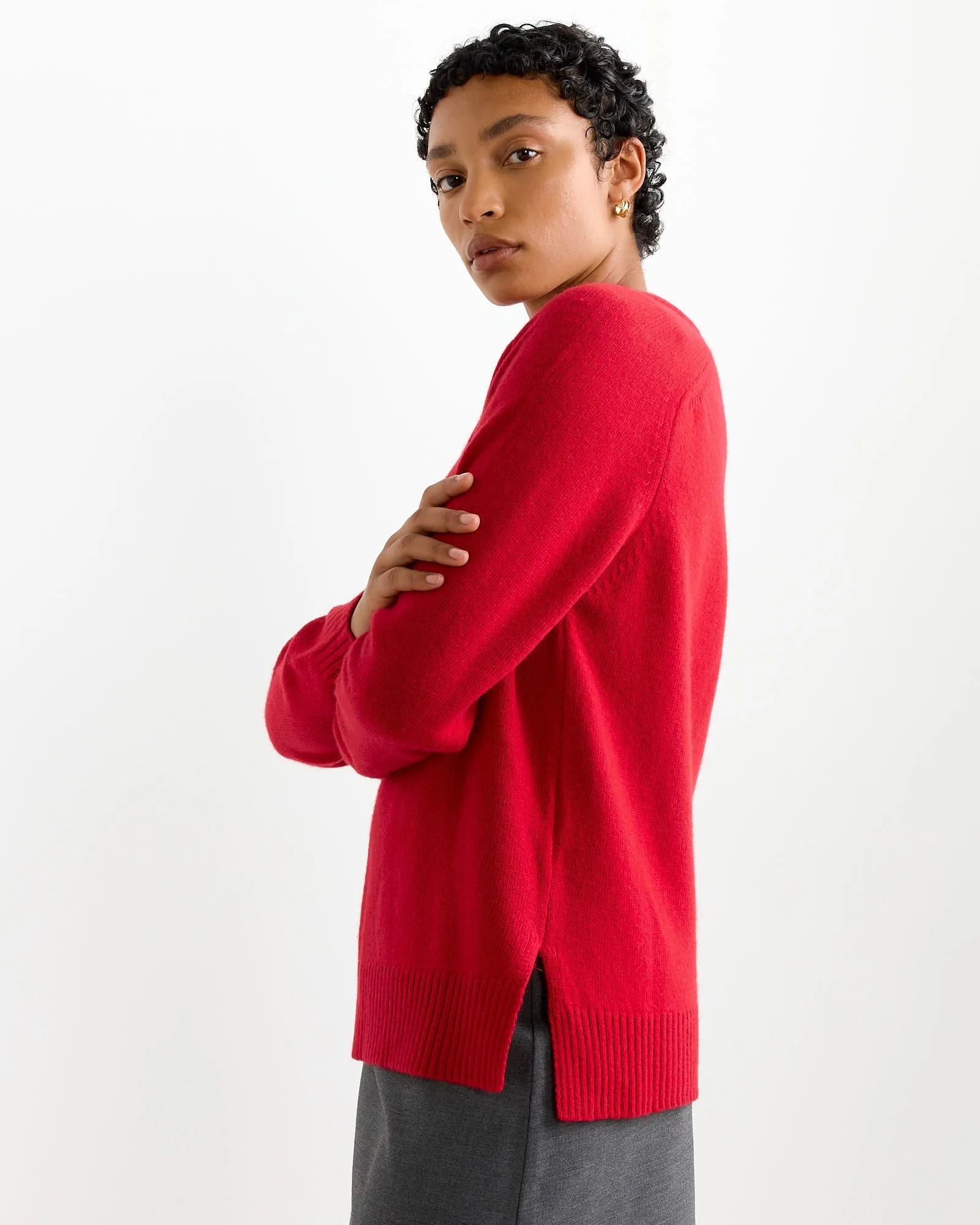 Cashmere Blend Crewneck Red sold by Mohawk General Store product image thumbnail 4