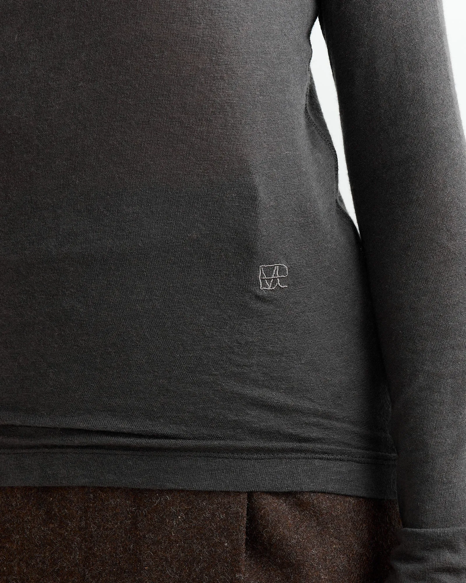 Wool Tencel Crewneck Top in Charcoal sold by Mohawk General Store product image thumbnail 3
