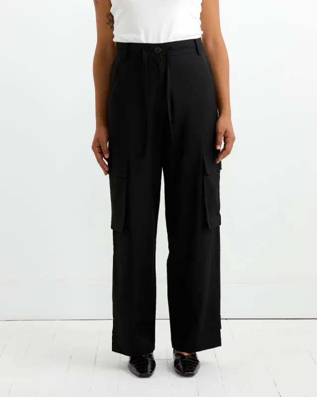 Wool Blend Cargo Pant in Black sold by Mohawk General Store
