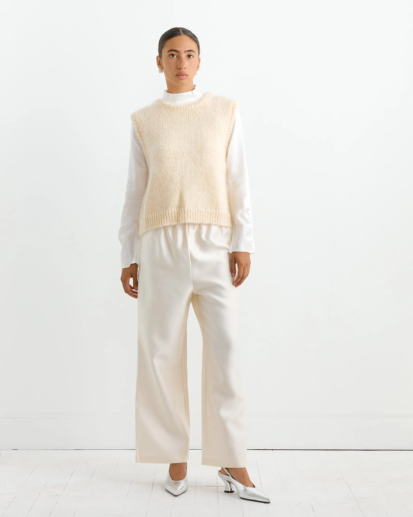 Pia Trouser in Ivory sold by Mohawk General Store product image thumbnail 2