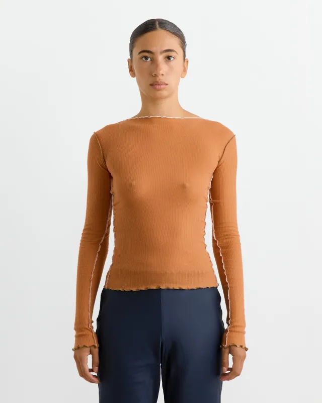 Vein Top in Dre Orange sold by Mohawk General Store