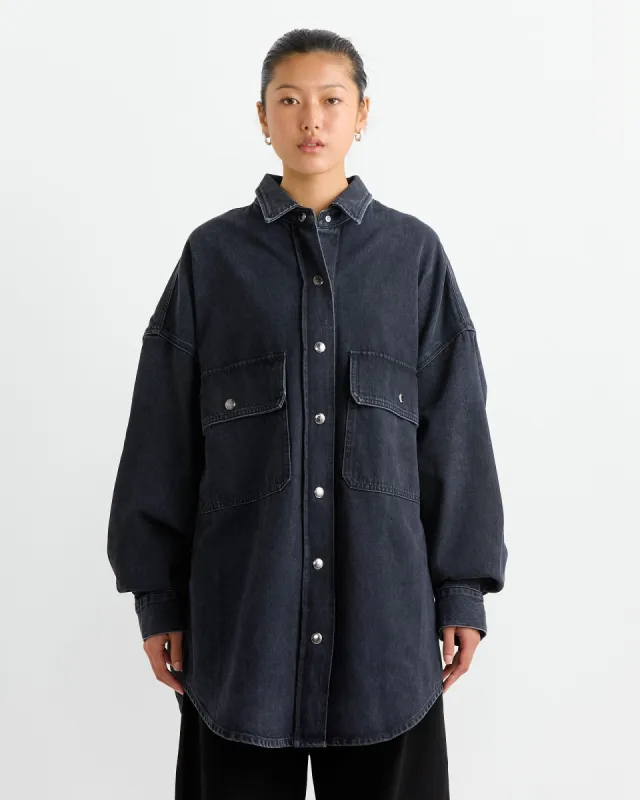 Talli Oversized Shirt in Begun sold by Mohawk General Store