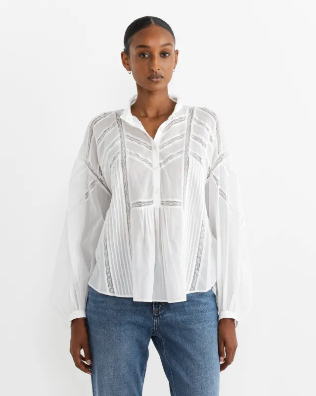 Gelma Blouse in White sold by Mohawk General Store