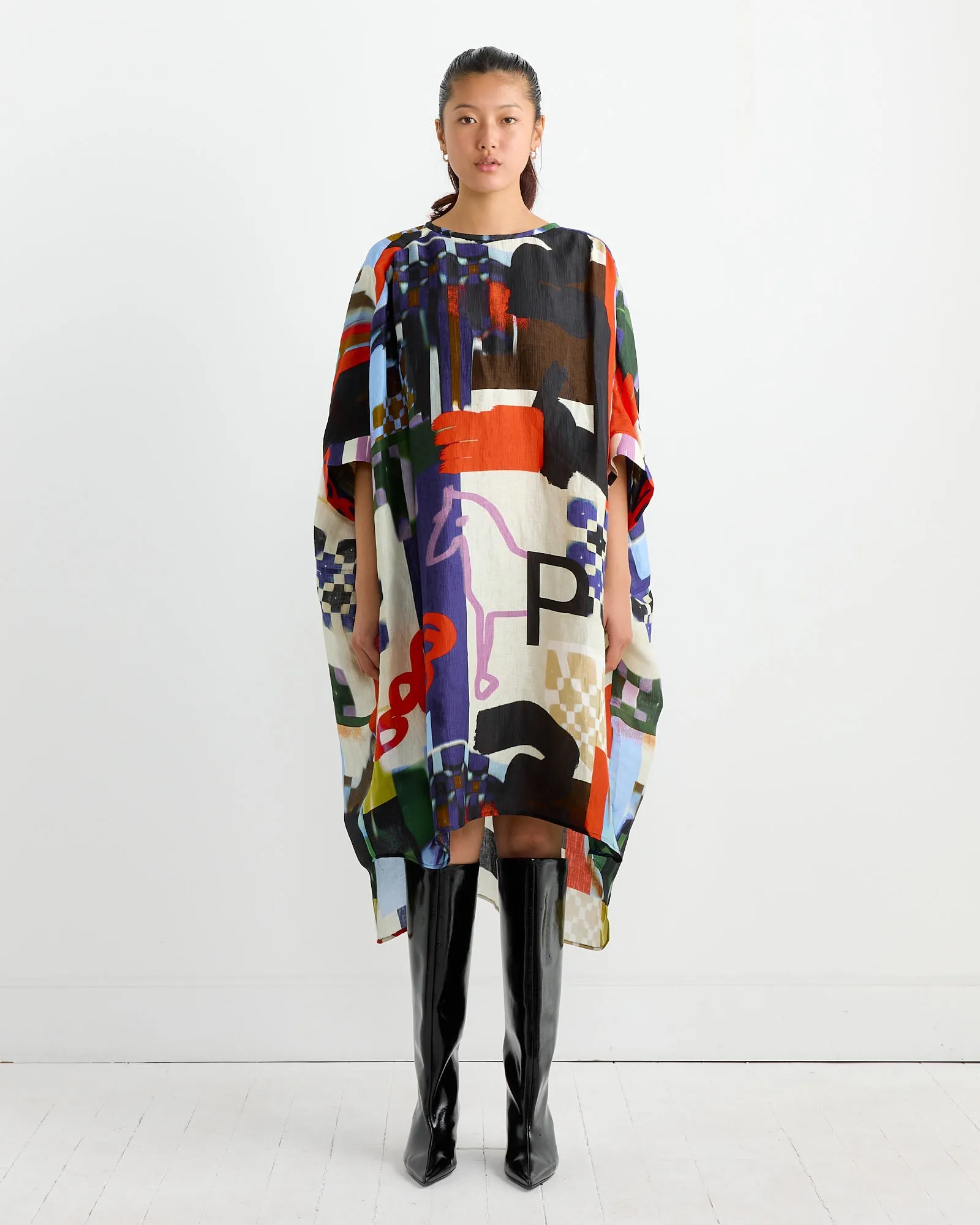 Renew Silk Dress in Playground Collage sold by Mohawk General Store product image thumbnail 2