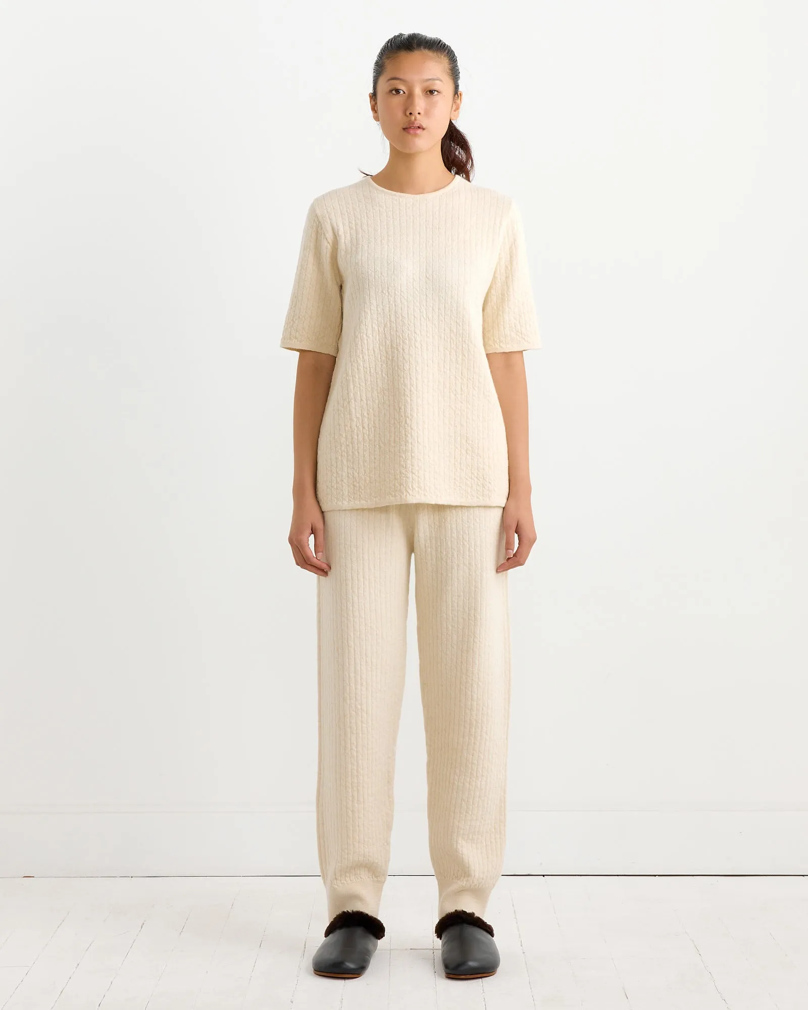 Line Quilt Tee in Raw White sold by Mohawk General Store product image thumbnail 2