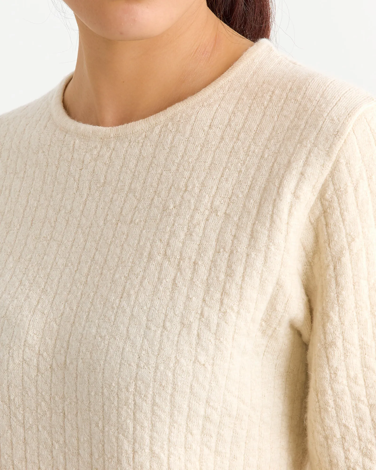 Line Quilt Tee in Raw White sold by Mohawk General Store product image thumbnail 3