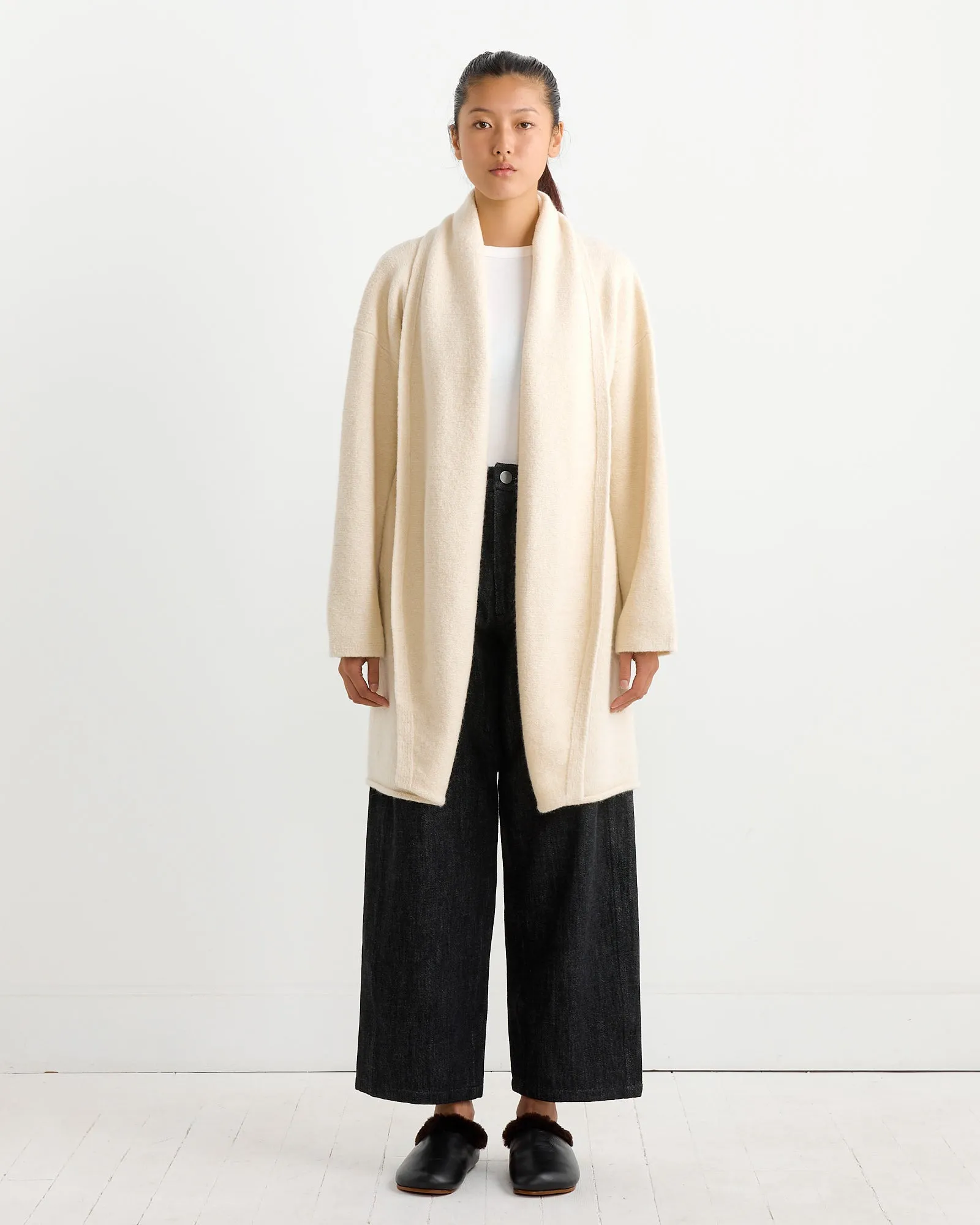 Taper Coat in Raw White sold by Mohawk General Store product image thumbnail 2