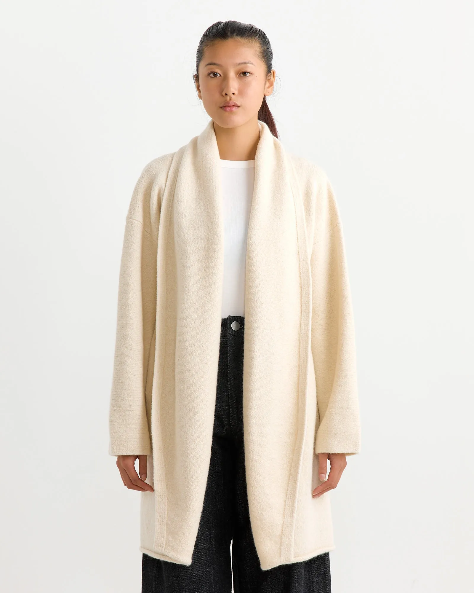 Taper Coat in Raw White sold by Mohawk General Store