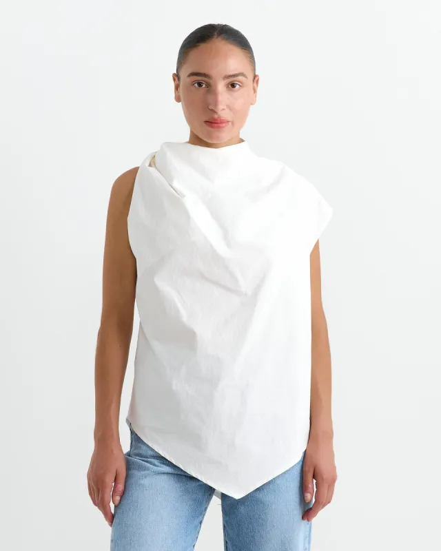 Twist Shoulder Top in Chalk sold by Mohawk General Store