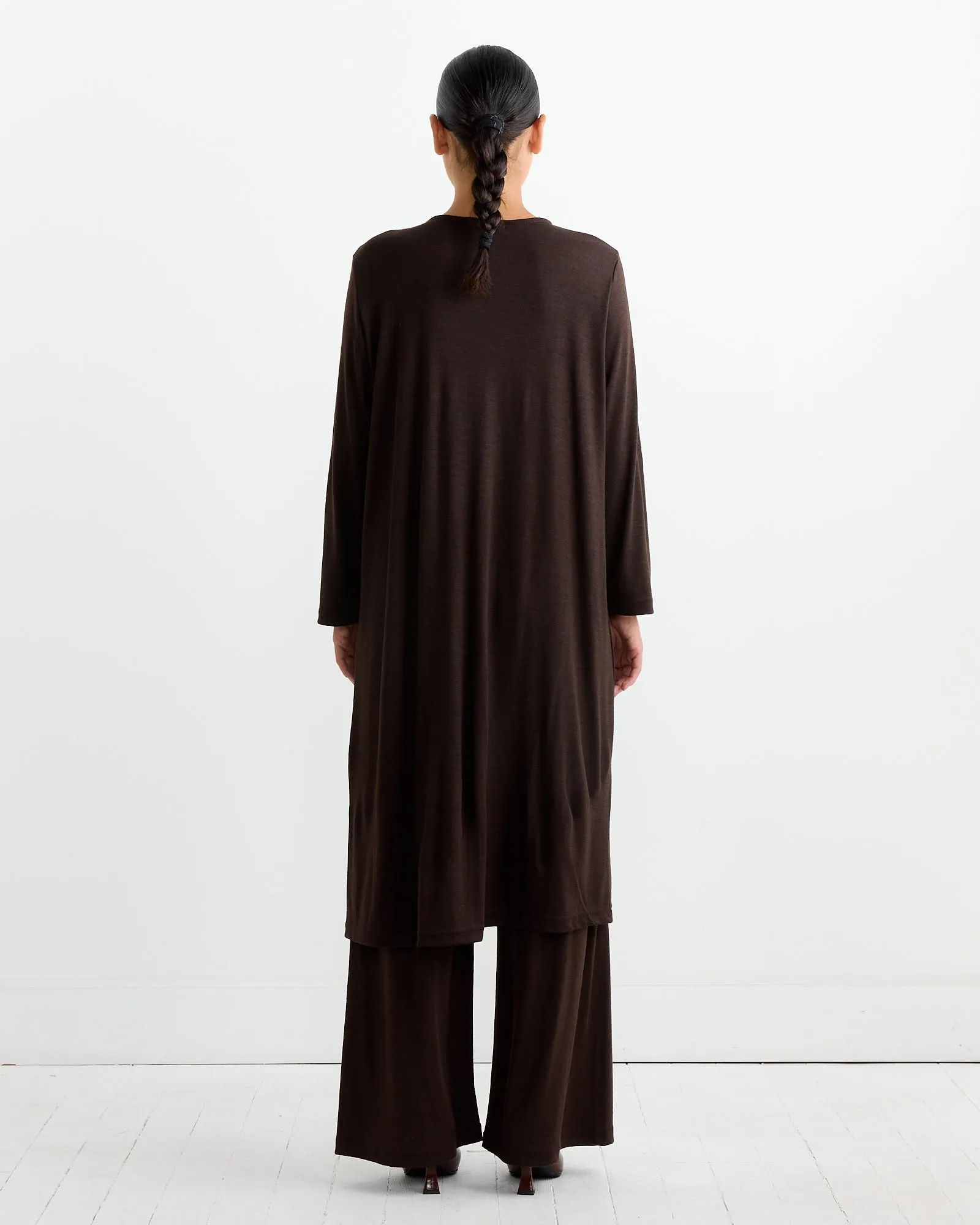 Wool Basic Crew Dress in Cacao sold by Mohawk General Store product image thumbnail 4