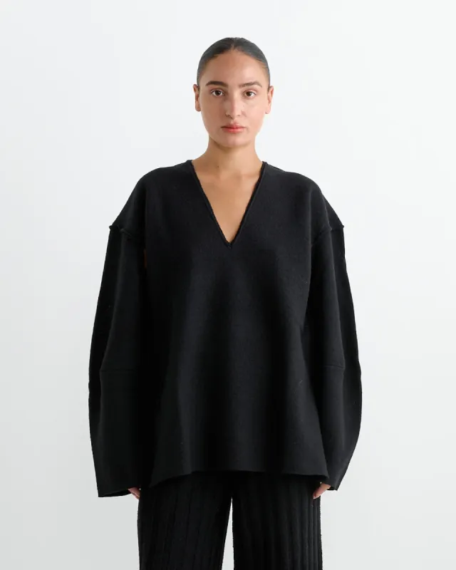 Henshin Sweater in Black sold by Mohawk General Store
