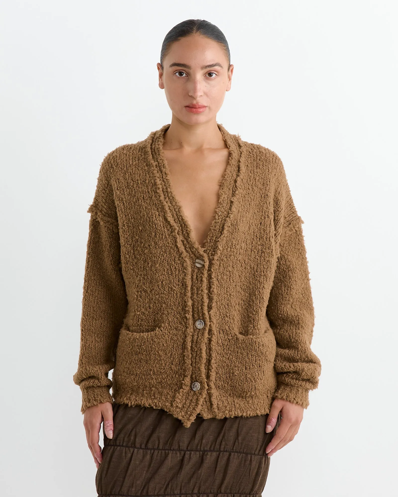 Soko Cardigan in Caramel sold by Mohawk General Store
