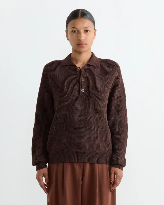 Saatchi Sweater in Chestnut sold by Mohawk General Store
