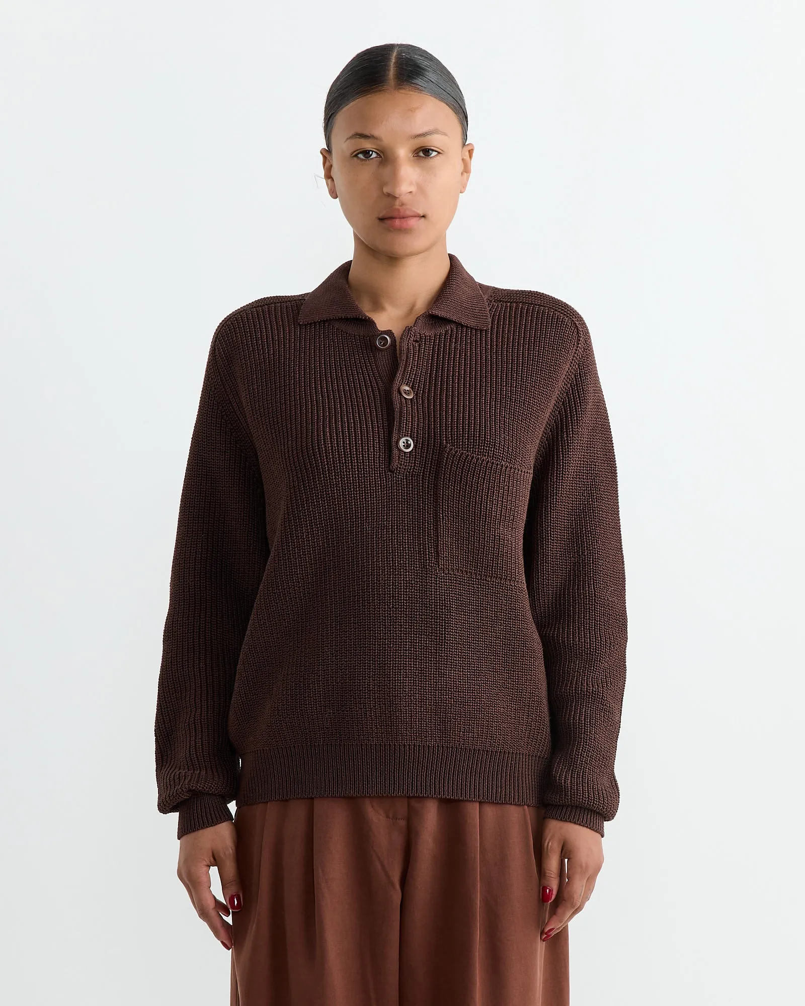 Saatchi Sweater in Chestnut sold by Mohawk General Store