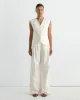 Minimal Tailored Vest in Ivory sold by Mohawk General Store