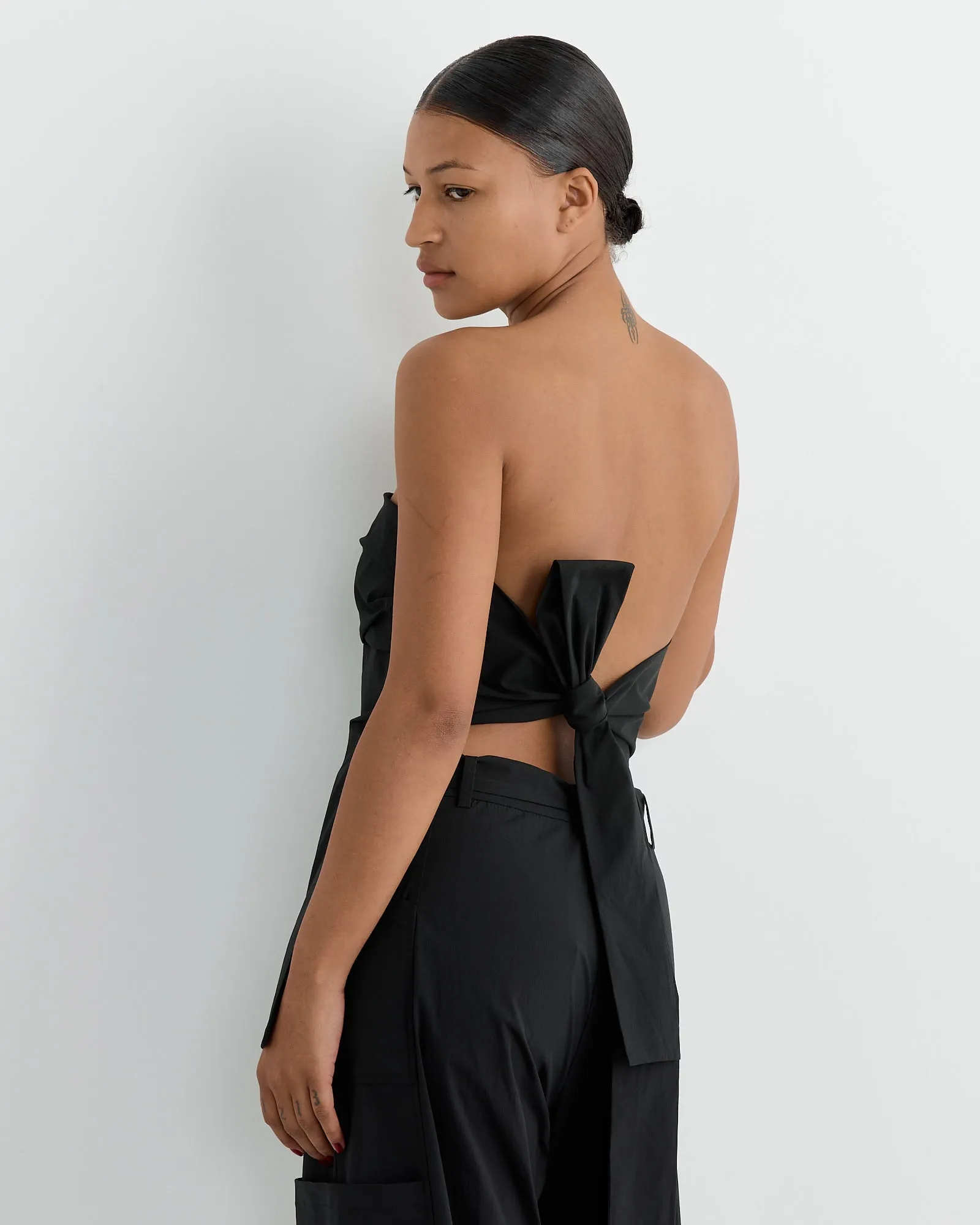 Strapless Tie Back Top in Black sold by Mohawk General Store product image thumbnail 3