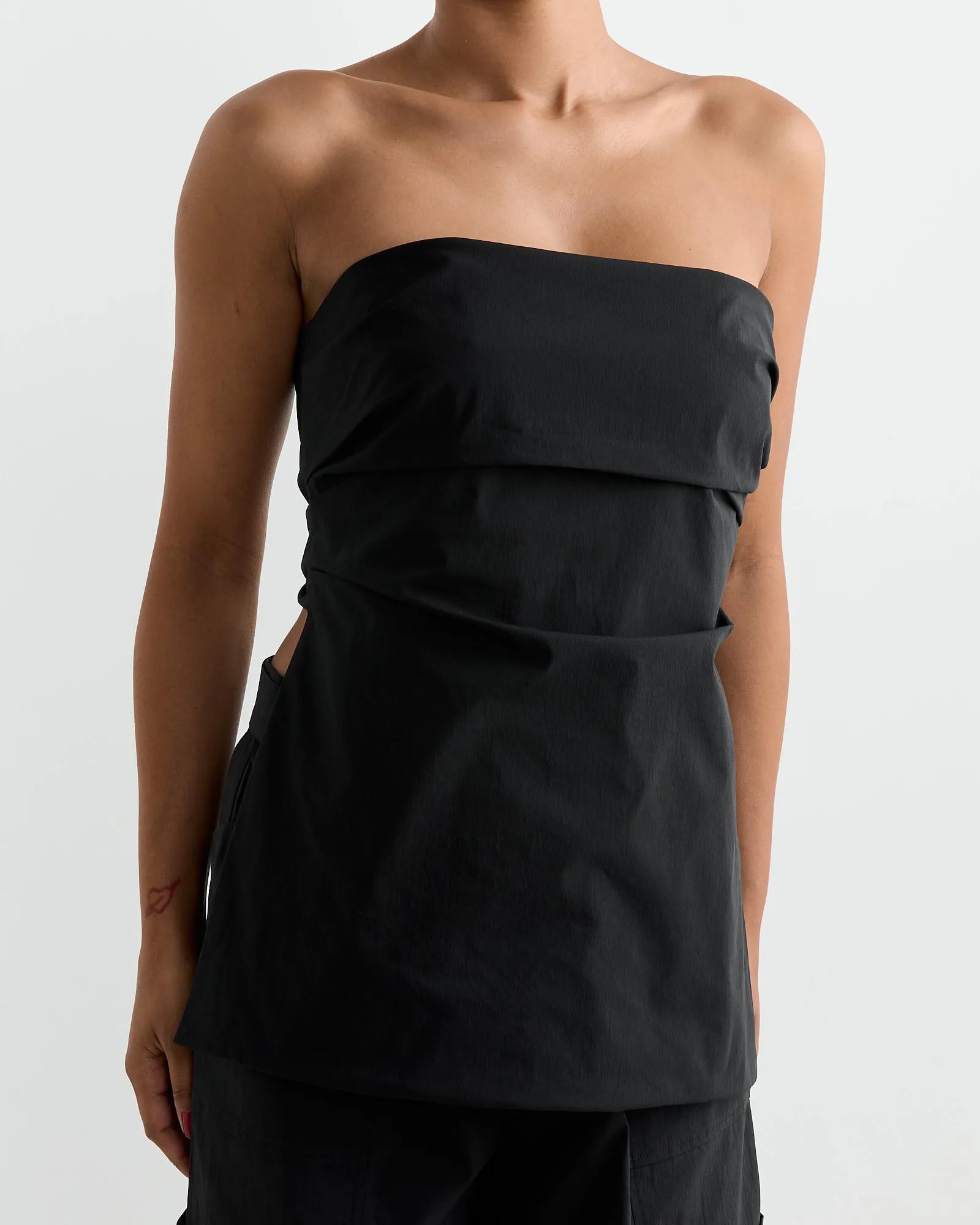 Strapless Tie Back Top in Black sold by Mohawk General Store product image thumbnail 4