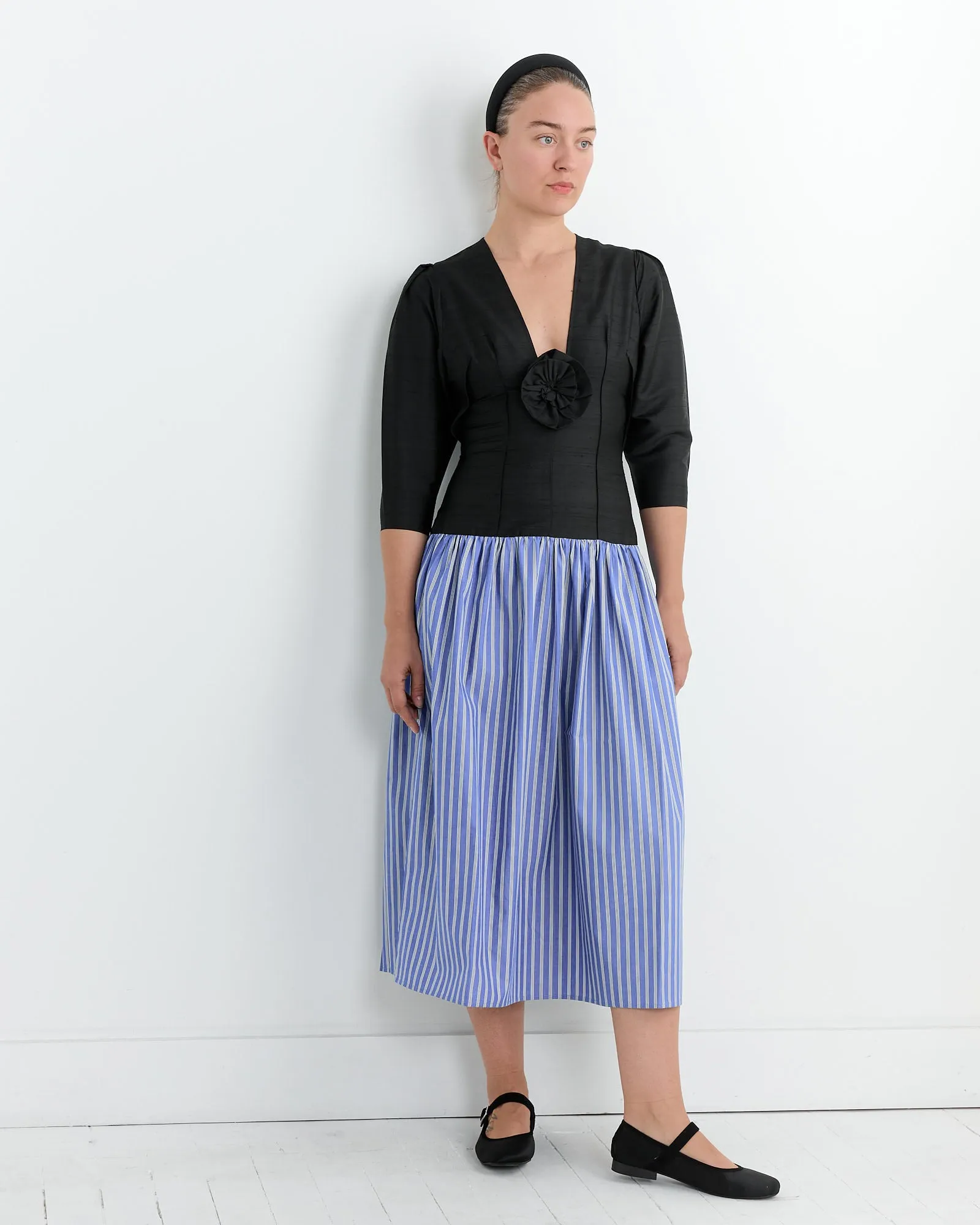 Fleur Dress in Cobalt Stripe sold by Mohawk General Store product image thumbnail 3