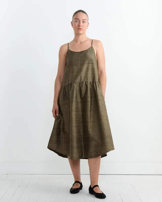Sophie Dress in Gold Check sold by Mohawk General Store