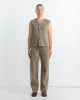 Sleeveless Gilet in Snow Olive sold by Mohawk General Store