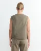 Sleeveless Gilet in Snow Olive sold by Mohawk General Store