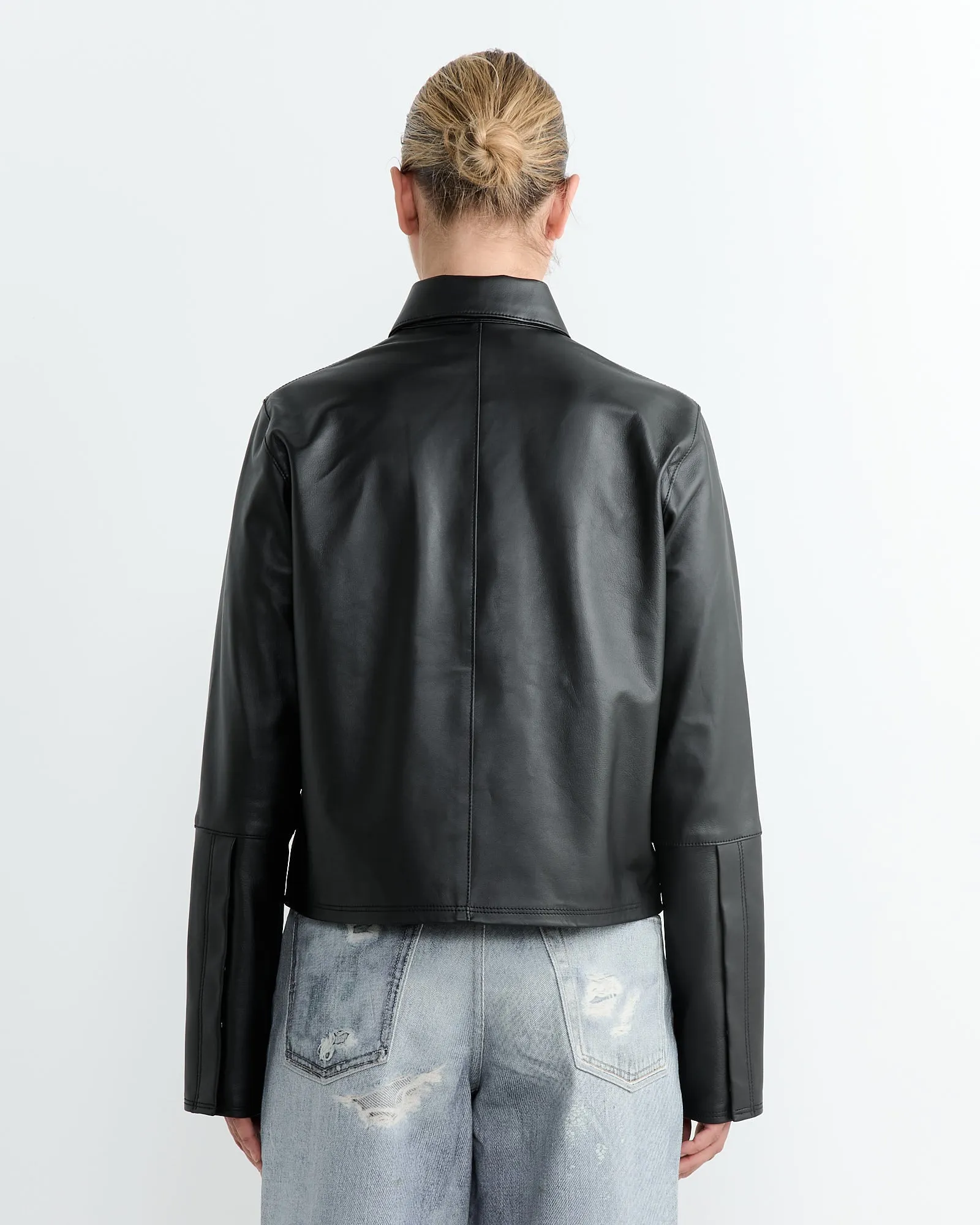 Auto Leather Shirt in Black sold by Mohawk General Store product image thumbnail 5