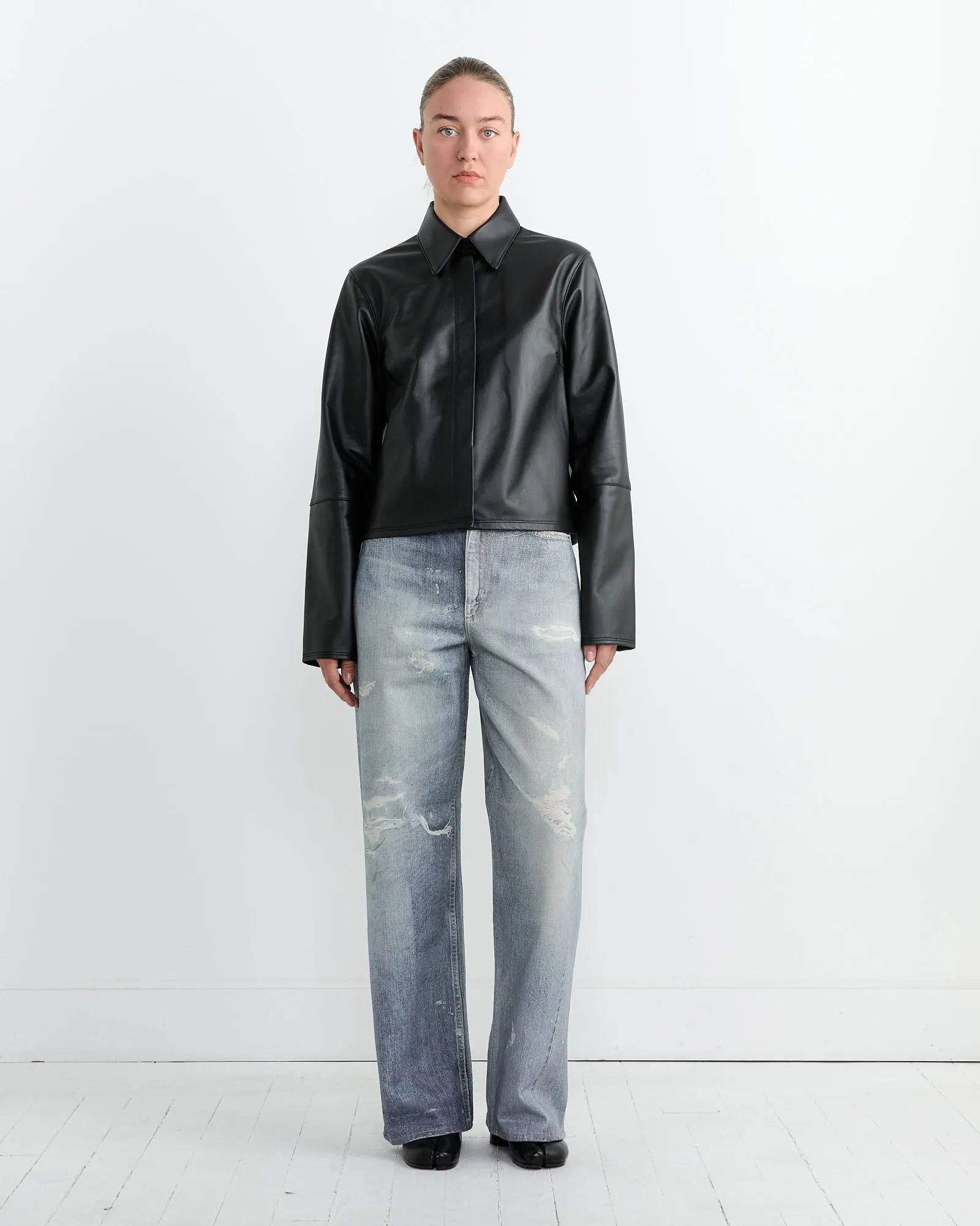 Auto Leather Shirt in Black sold by Mohawk General Store product image thumbnail 2