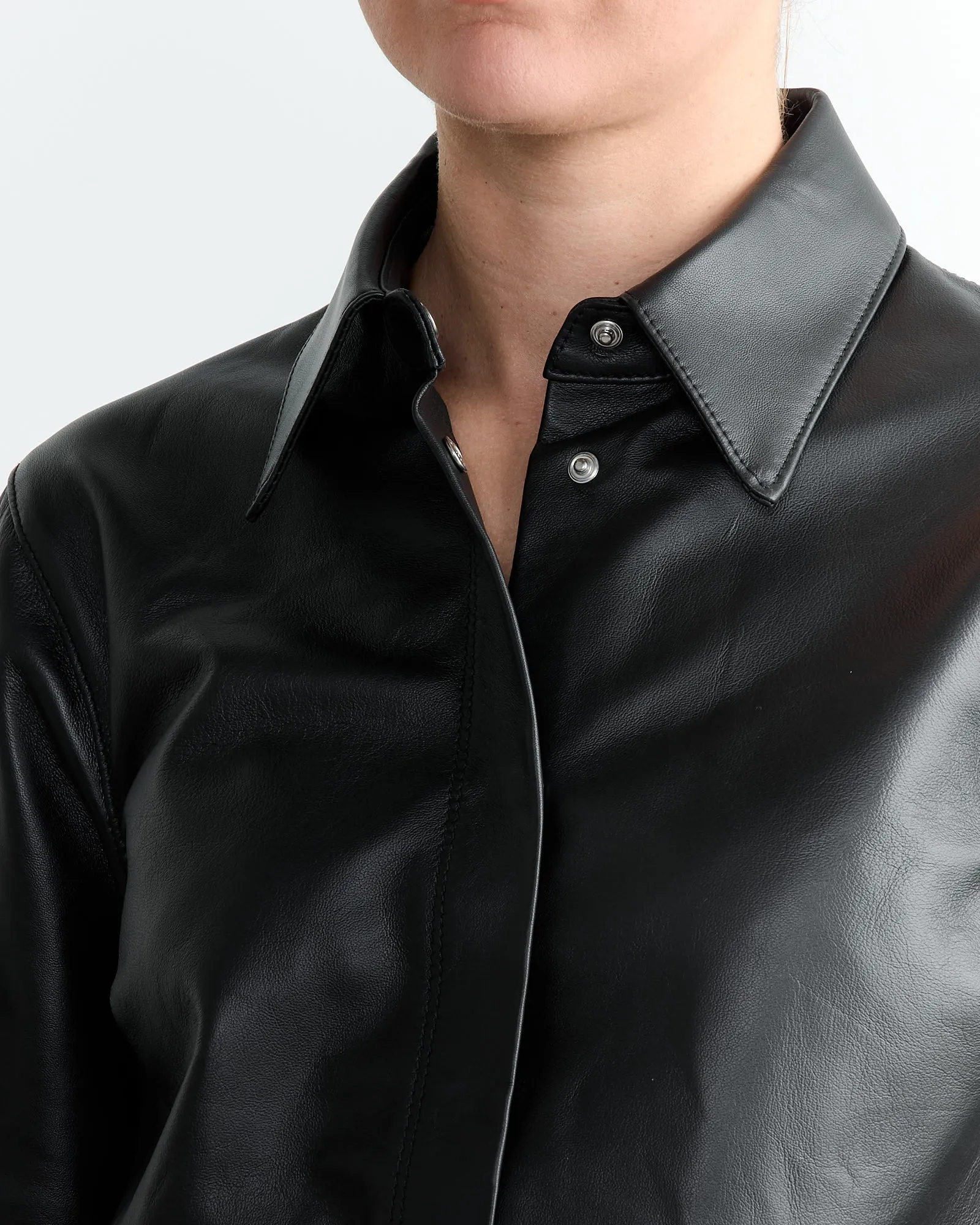 Auto Leather Shirt in Black sold by Mohawk General Store product image thumbnail 3