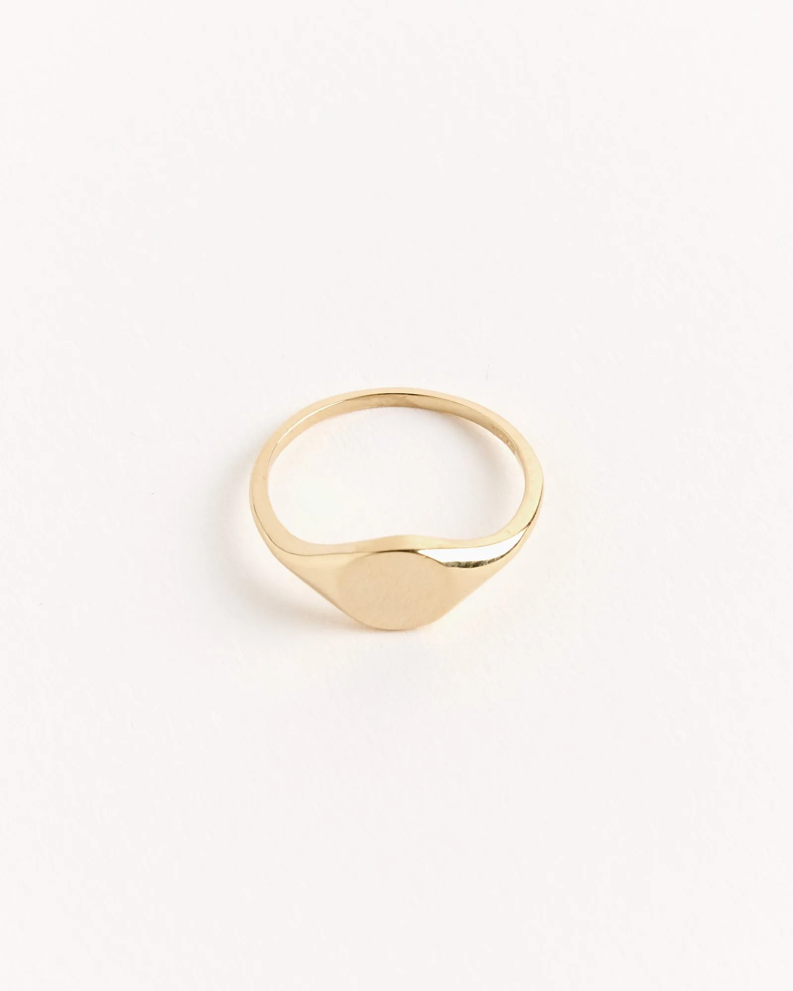 Simple Signet Ring in 14K Yellow Gold sold by Mohawk General Store