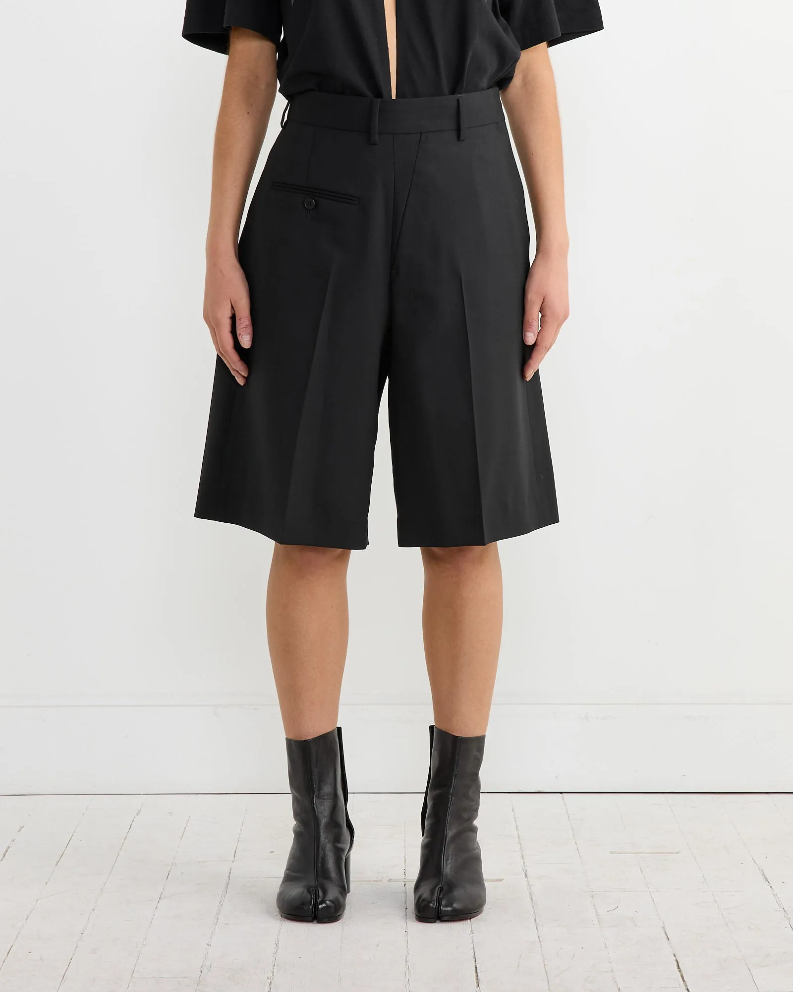 Twisted Tailored Shorts in Black sold by Mohawk General Store