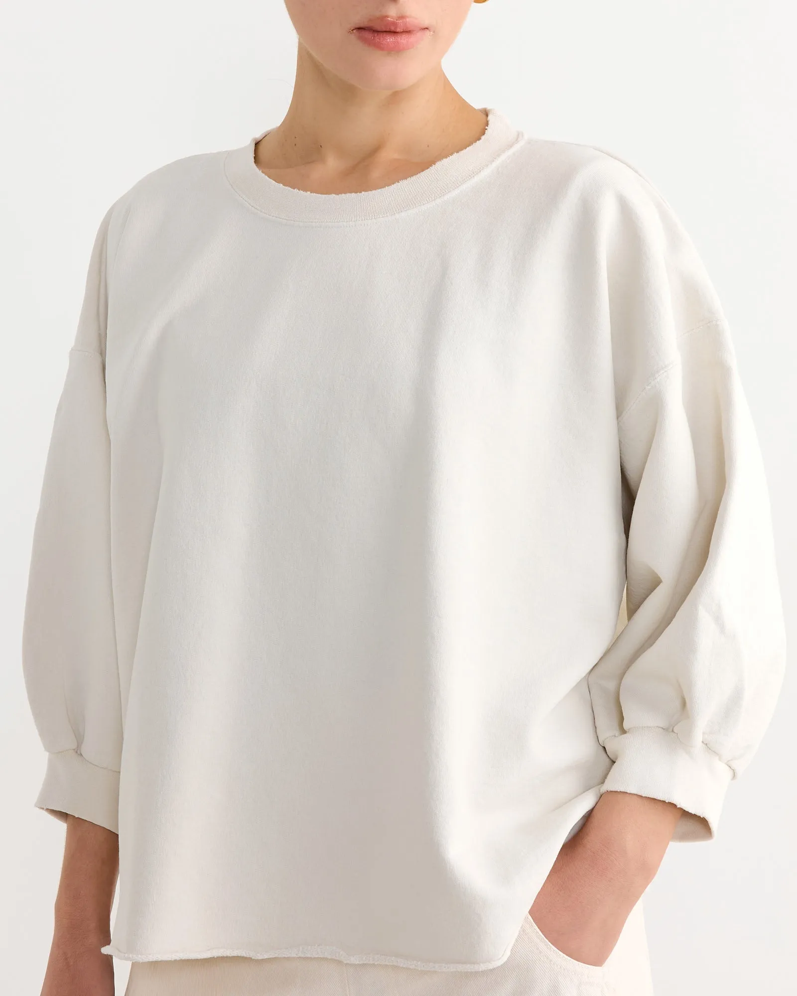Fond Sweatshirt in Dirty White sold by Mohawk General Store product image thumbnail 3