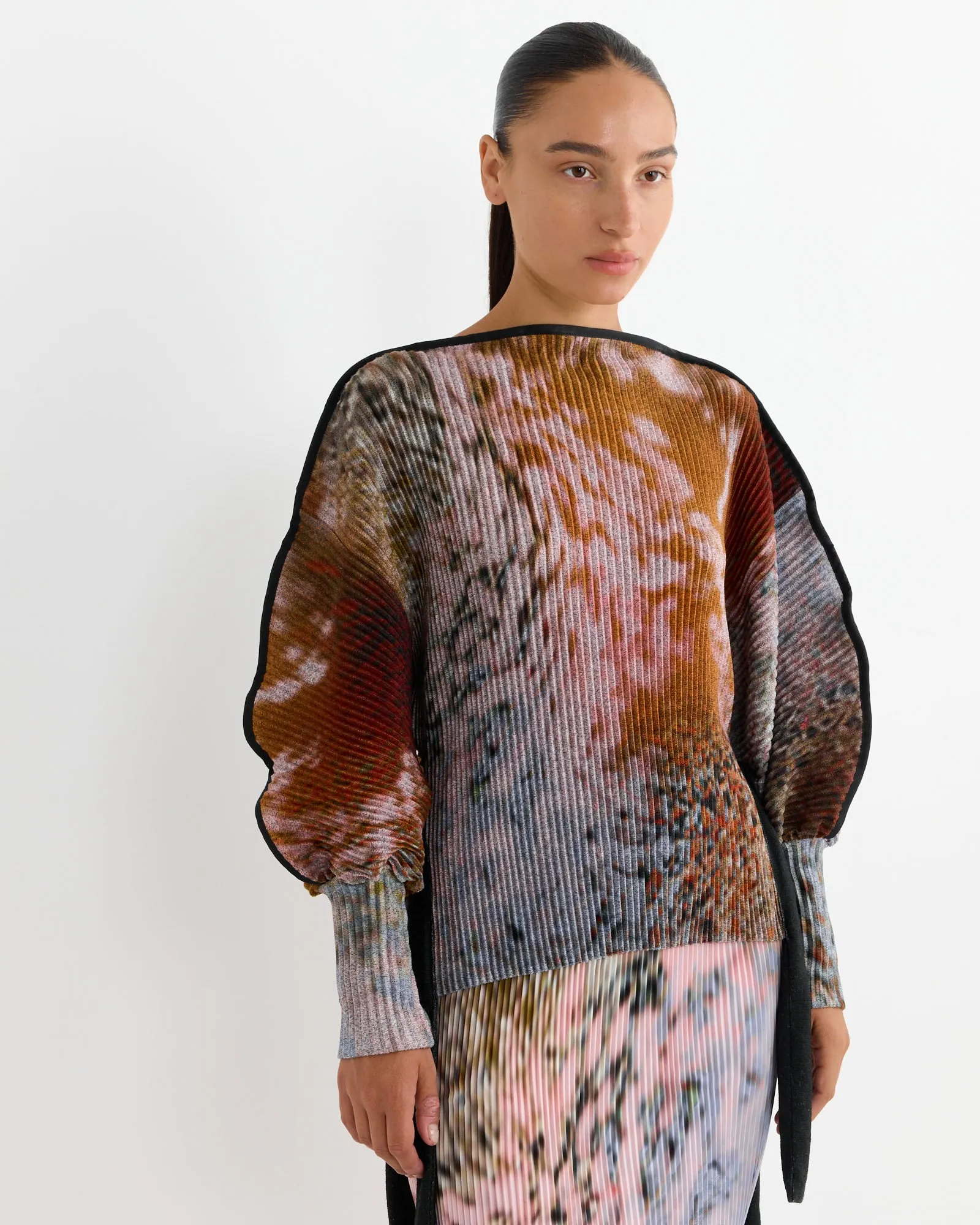 Ferdinand Pleated Knit Top in Zabel sold by Mohawk General Store product image thumbnail 3