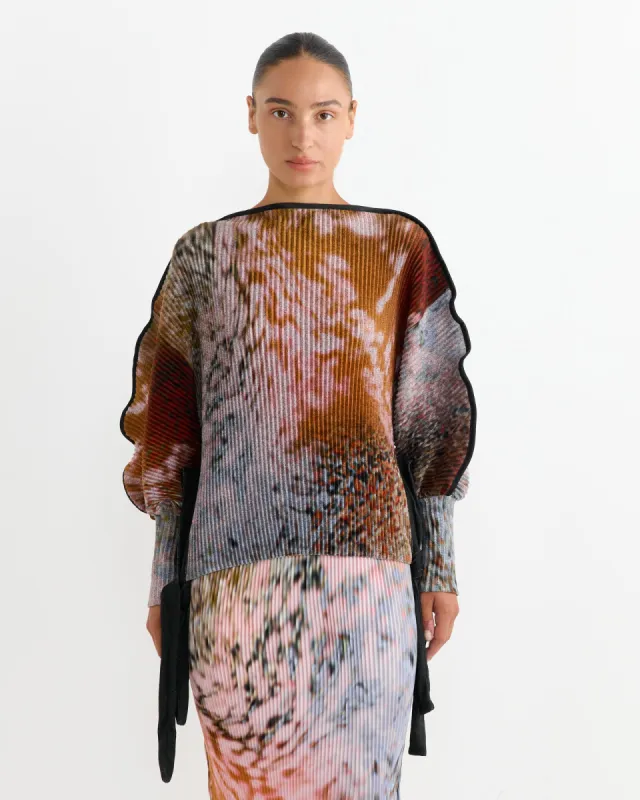 Ferdinand Pleated Knit Top in Zabel sold by Mohawk General Store