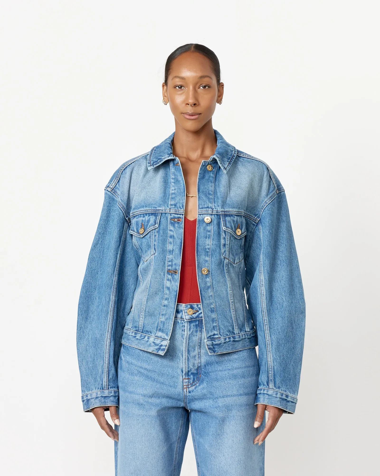 La Veste De-Nimes Jacket in Blue/Tabac sold by Mohawk General Store product image thumbnail 3