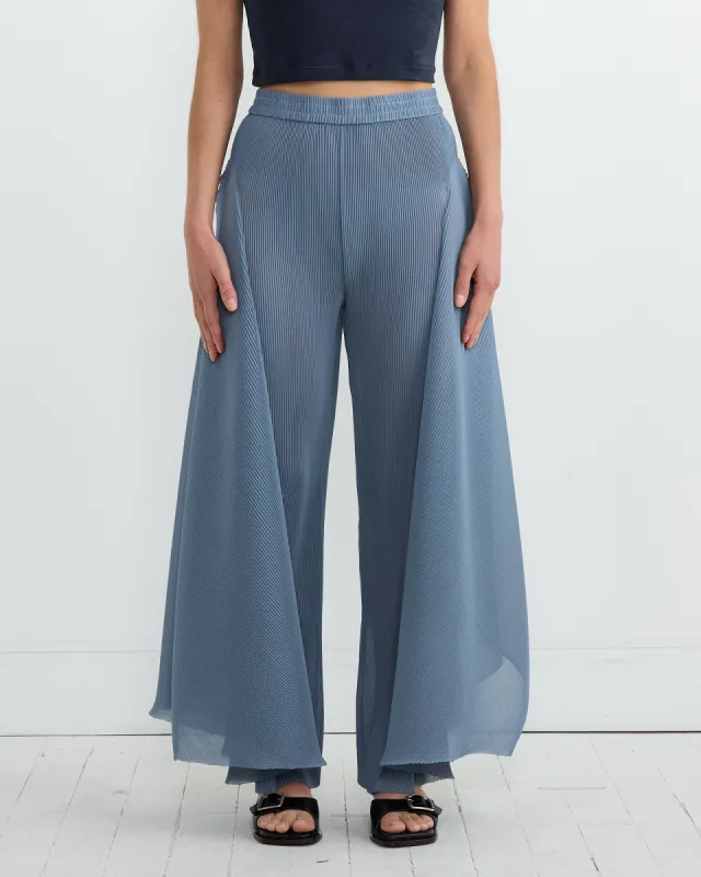 Wrist Plisse Pant in Stone Blue made by Henrik Vibskov