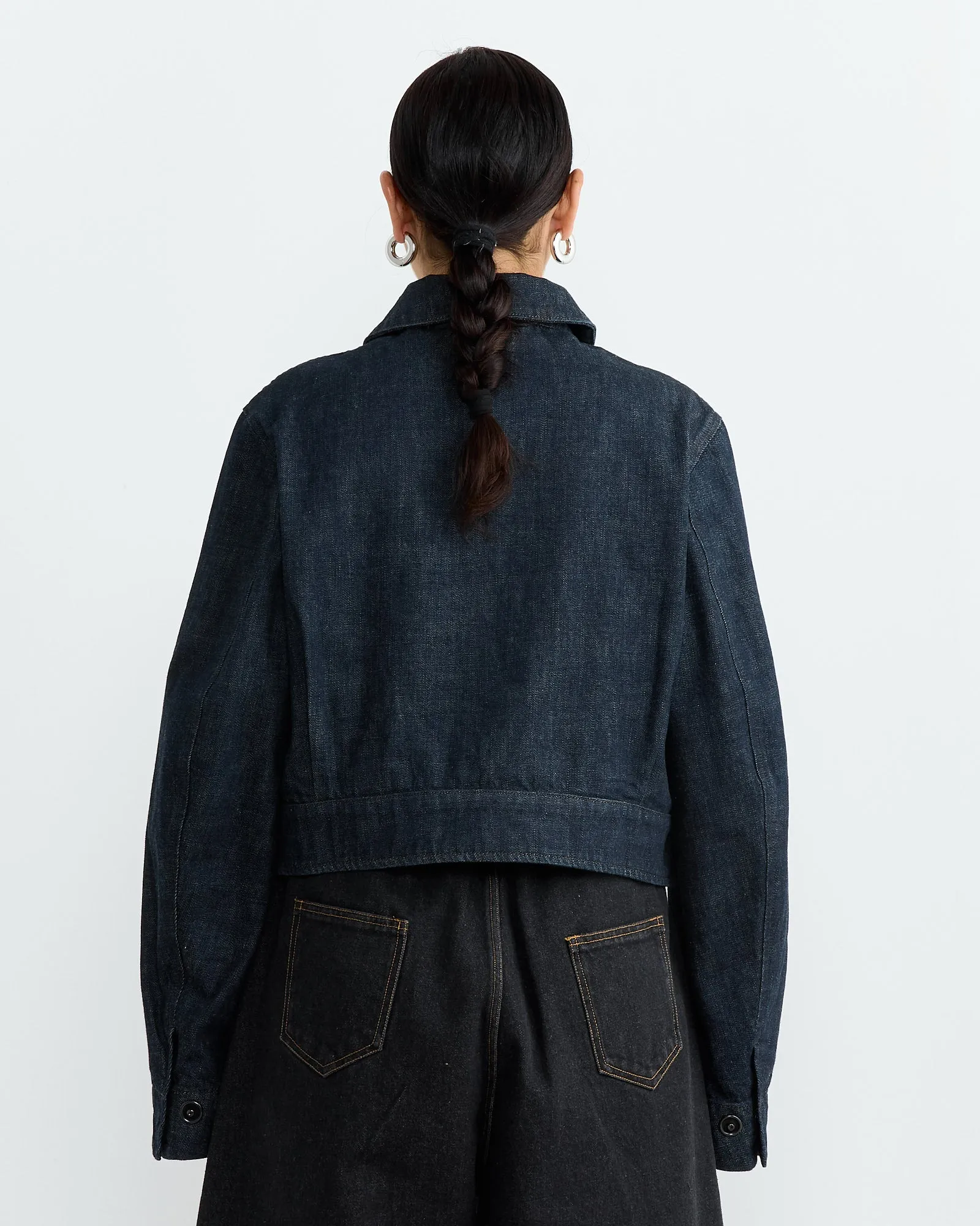 Two Pocket Cropped Jacket in Denim Indigo sold by Mohawk General Store product image thumbnail 5