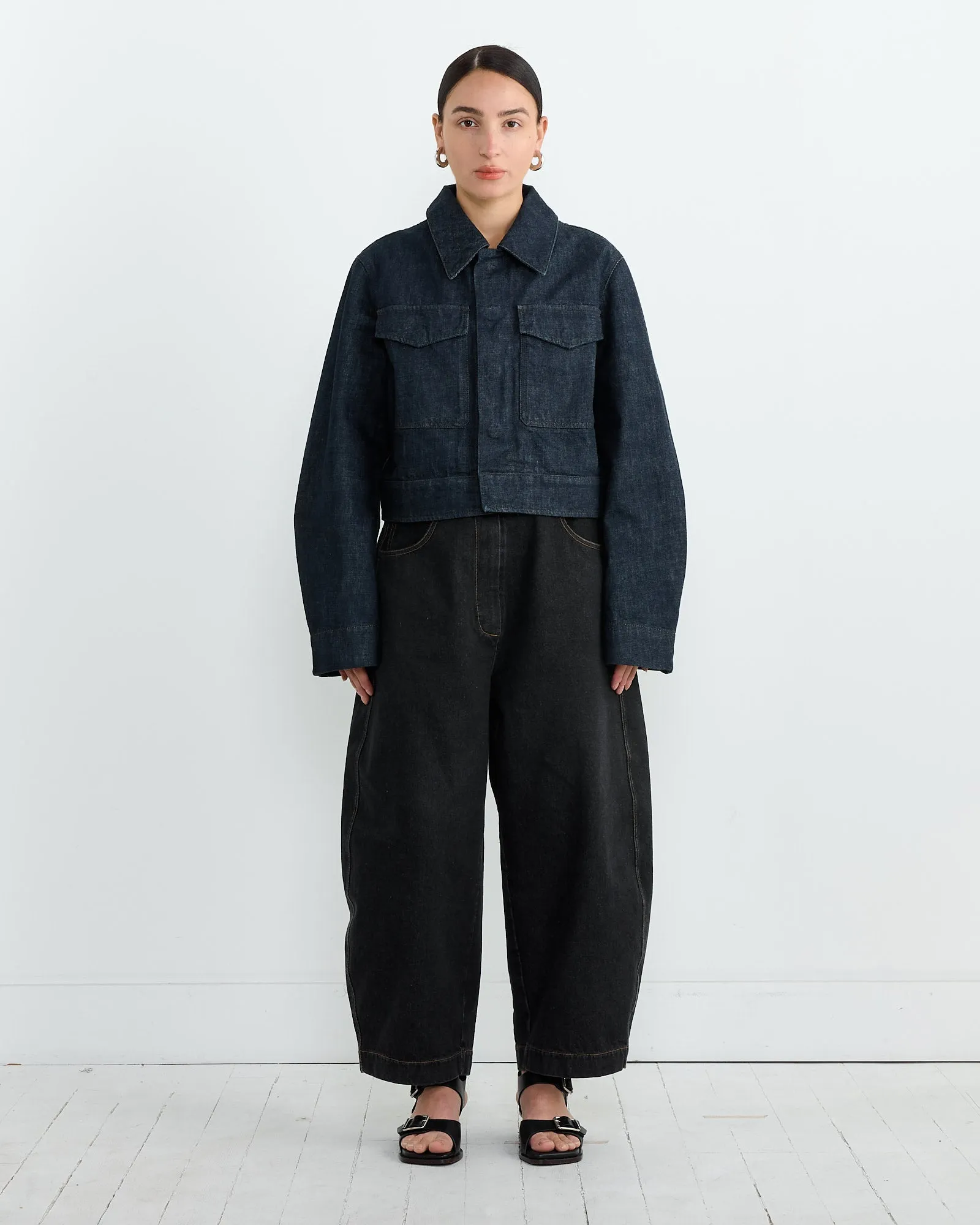 Two Pocket Cropped Jacket in Denim Indigo sold by Mohawk General Store product image thumbnail 2