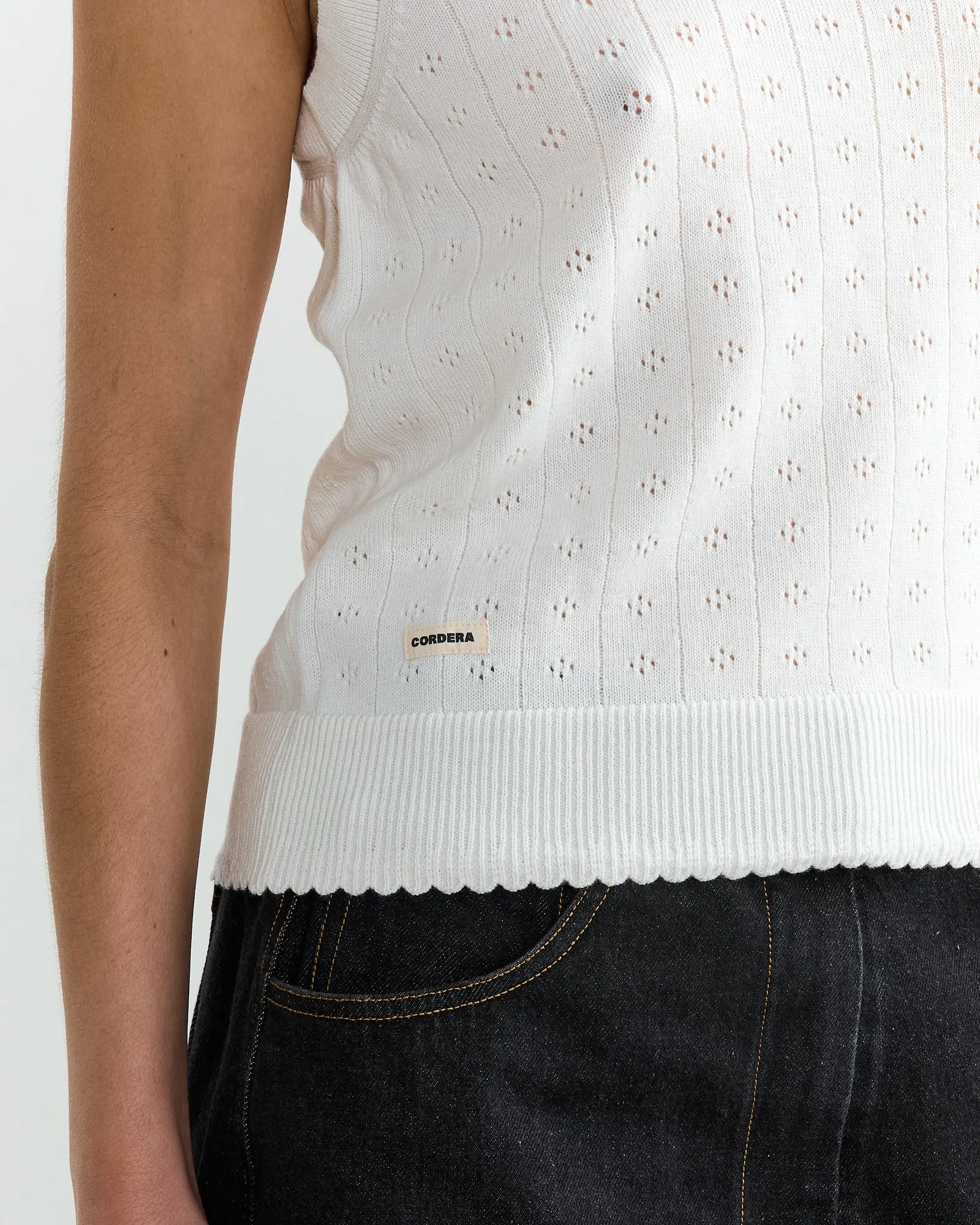 Tank Top Pointelle in Garza sold by Mohawk General Store product image thumbnail 3