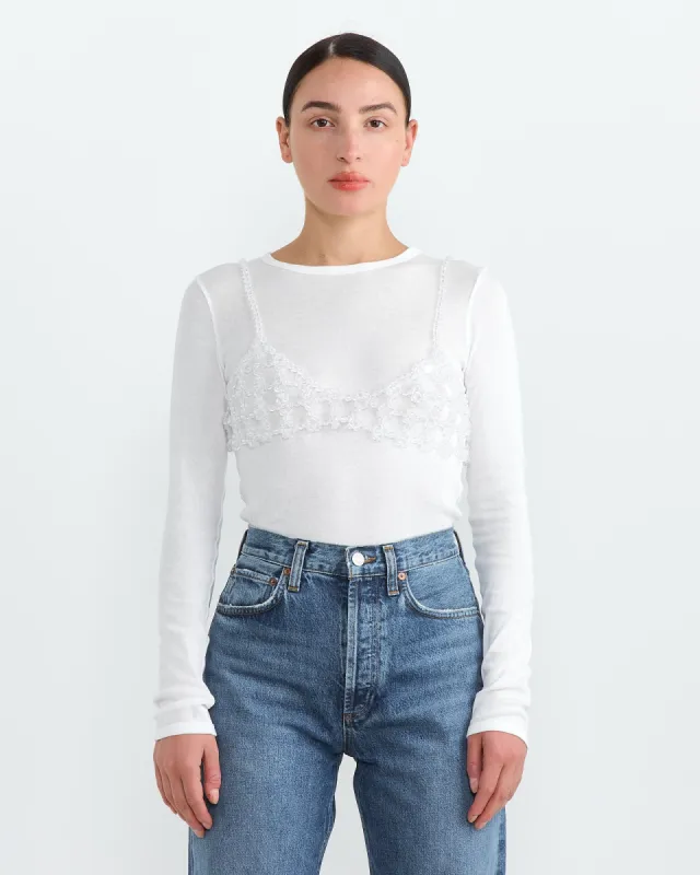 Beaded Bra in Clear made by Cordera