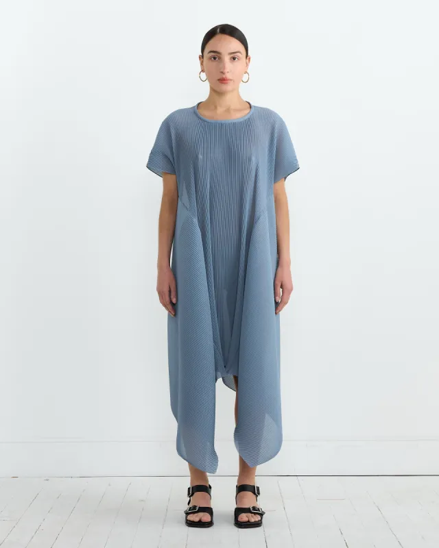 Thumb Plisse Dress in Stone Blue sold by Mohawk General Store