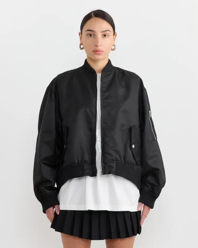 Bomber Jacket in Black sold by Mohawk General Store