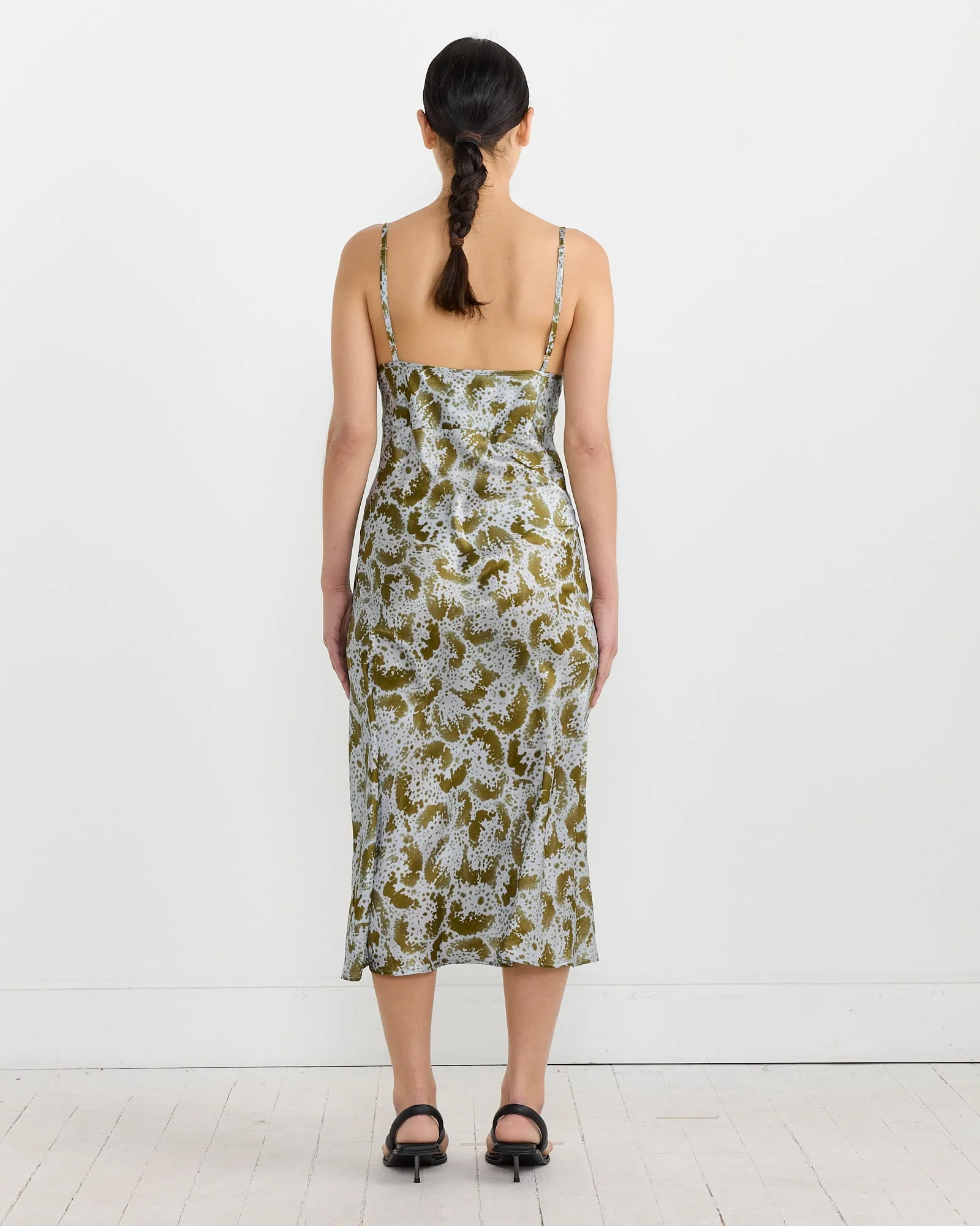 Silk Slip Dress in Khaki sold by Mohawk General Store product image thumbnail 4