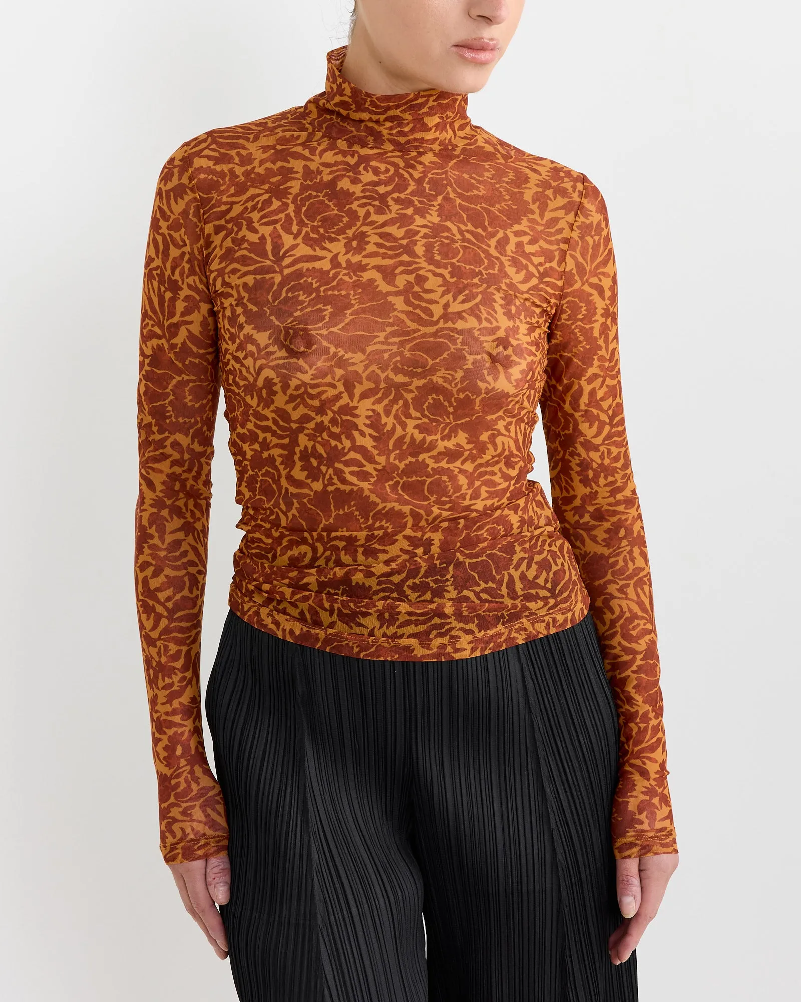 Printed Turtleneck in Orange sold by Mohawk General Store product image thumbnail 3