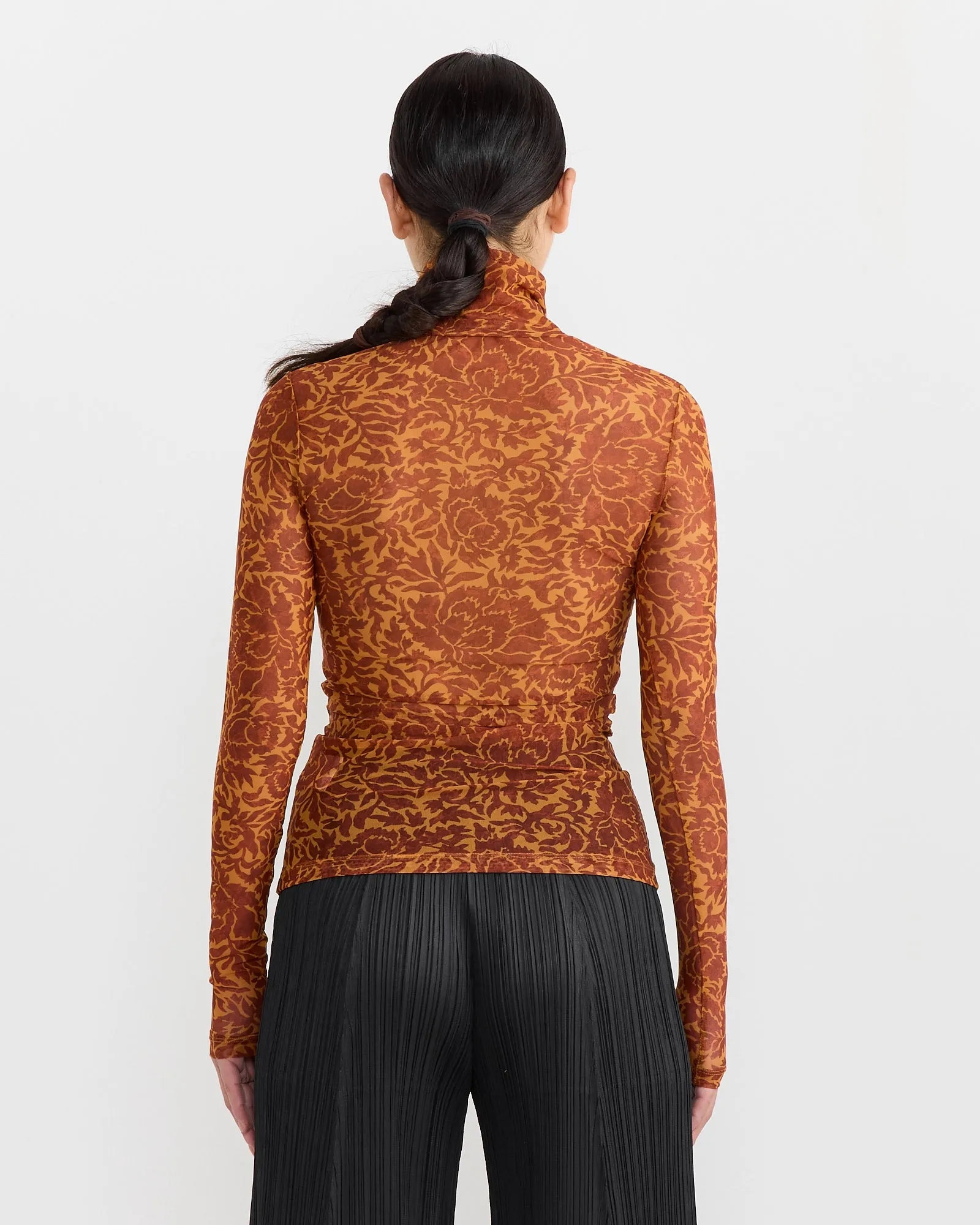 Printed Turtleneck in Orange sold by Mohawk General Store product image thumbnail 5